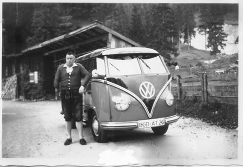 1952 Schwaiger Anton Sen Beginnt Ausflugsfahrten Mit Einem Neuen Vw Bus