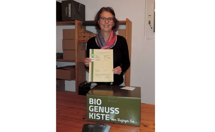 Yvonne Liebl von der „Esspedition“ wurde mit dem Bio-Zertifikat im Catering-Bereich ausgezeichnet