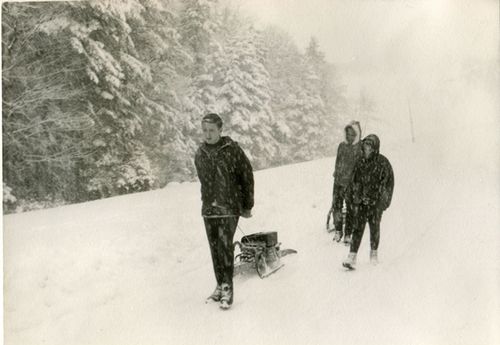 Auf Dem Weg Zur Koeppelschneid Sahnealm 1964