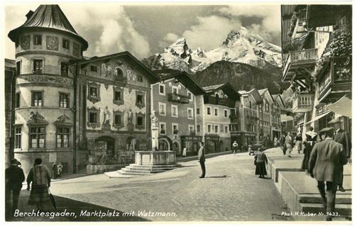 Berchtesgaden Marktplatz Watzmann