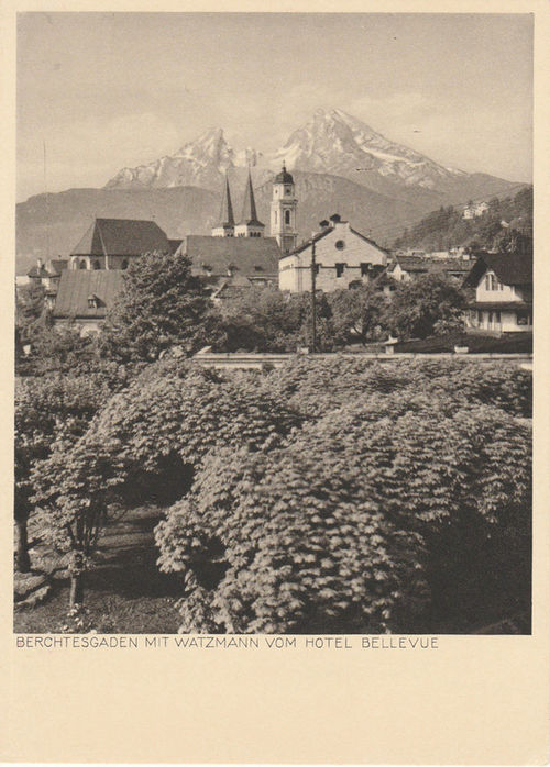 Berchtesgaden Mit Watzmann Hotel Bellevue