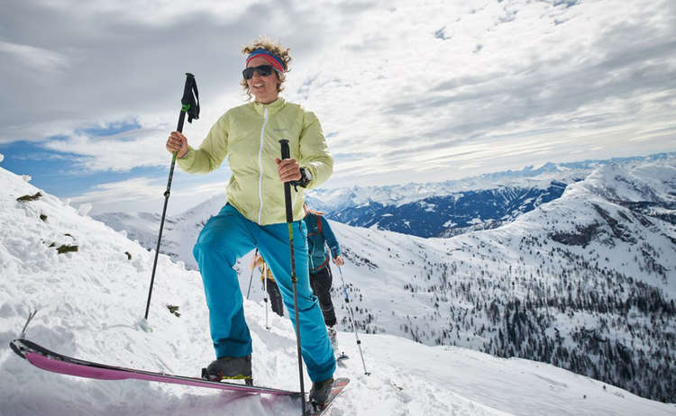 Nina Schlesener auf Skitour
