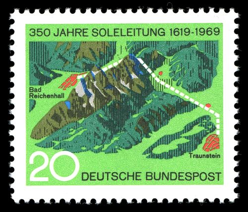 Briefmarke 350 Jahre Soleleitung