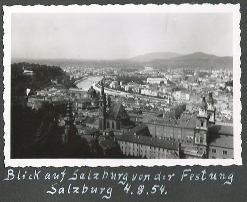 Damals Ausflug Nach Salzburg 1954