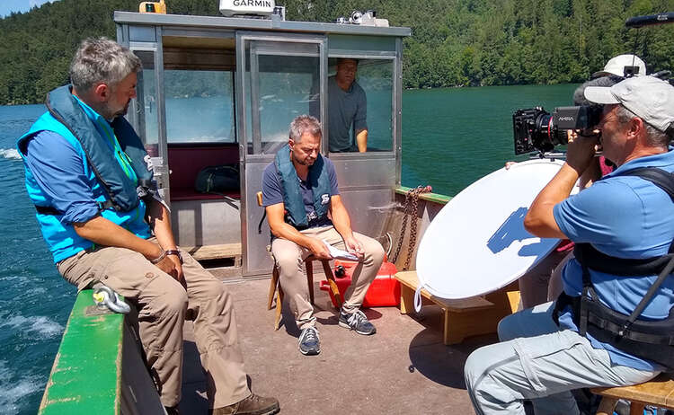Mit Nationalparkleiter Dr. Roland Baier am Königssee