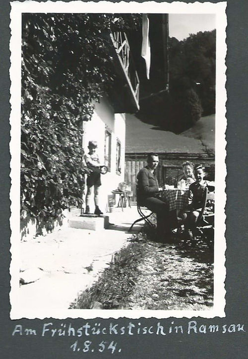 Fruehstueck In Ramsau 1954