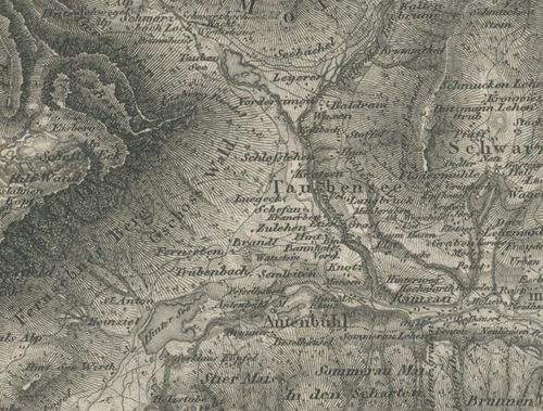 Gnotschaft Taubensee Historische Karte 1830 1840