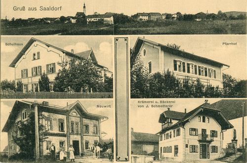 Historische Postkarte Saaldorf