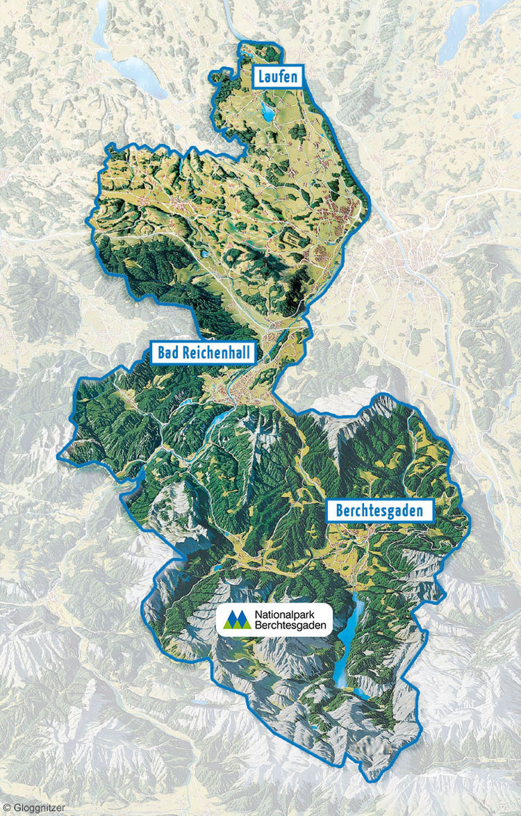 Karte Berchtesgadener Land