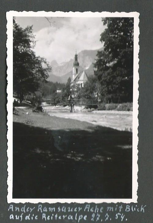 Ramsau Kirche Damals 1954