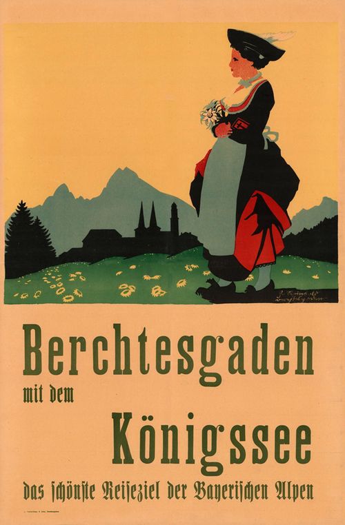 Werbplakat Berchtesgaden Koenigssee 1